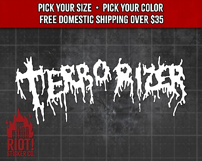 #ad #ad Terrorizer Vinyl Decal for Car Laptop Tumbler Death Metal Decal $13.99