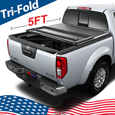 #ad Soft Tri Fold Bed Tonneau Cover for 2005 2024 Nissan Frontier 5FT Truck Bed $159.99