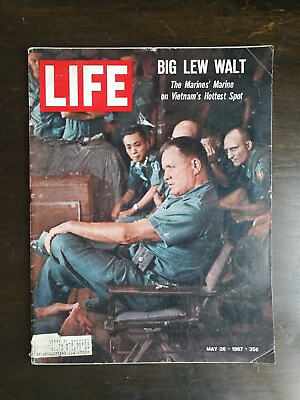 #ad Life Magazine May 26 1967 Marines in Vietnam General Big Lew Walt Jimmy Hoffa $6.29