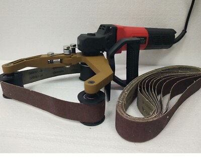 #ad NEW 40A amp; 320 Belts Pipe Polisher Rail Belt Sander for metal iron fits Metabo $569.99