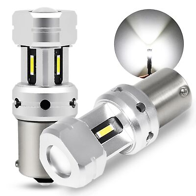 #ad 3600 Lumens 1156 LED Reverse Bulbs Super Bright P21W BA15S 3497 7506 1141 LED... $24.11
