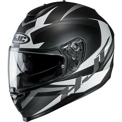 #ad HJC C70 Troky Black White Motorcycle Motorbike Full Face Helmet Replaces IS 17 GBP 119.99