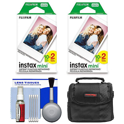 #ad Essentials Bundle for Fujifilm Instax Mini Film Camera with 40 Color Prints $70.51