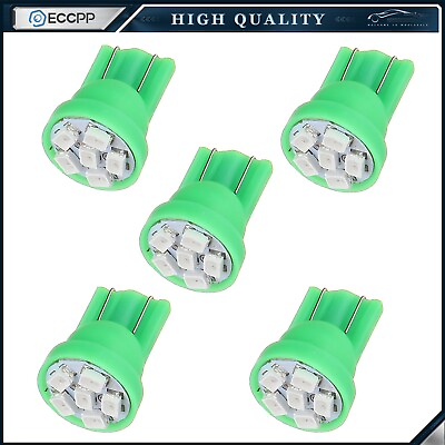 #ad 5PCS Green T10 Side Wedge 6 3020 SMD LED Bulbs Car Interior Dome Map Door Lights $8.49