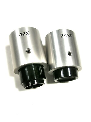 #ad Pair of Powerful 24XF amp; 48X MICROSCOPE EYEPIECES w 20mm Mounting Flange $18.95