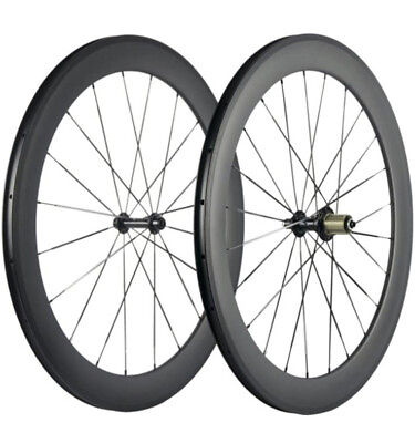 #ad Superteam 23mm Wheel UD Matte Finish 60mm 23mm Carbon Wheelset 700c Clincher $237.99
