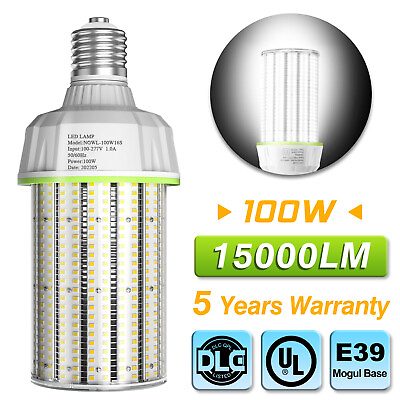 #ad 100W LED Corn Light Bulb E39 6000K 15000 LumensCommercial Industrial Lighting $51.75