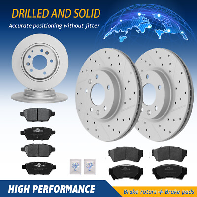 #ad Front Rear Disc Brake Rotors Ceramic Pads For Ford Fusion Mazda 6 Lincoln MKZ $128.99