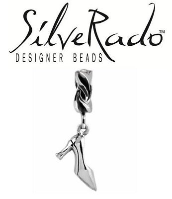 #ad Genuine SilveRado 925 sterling silver DANGLE STILETTO SHOE charm bead fashion GBP 14.99