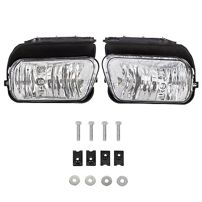 #ad Bumper Fog Lights Lamps LeftRight Fit For 2003 2006 Chevy Silverado Avalanche $28.60