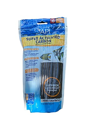 #ad API NItra Zorb Pouch Size 6 Super Activated Carbon for Filtration $14.99