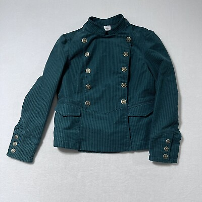 #ad Cabi Lennon Green Blazer Military Style Jacket Size L $29.97