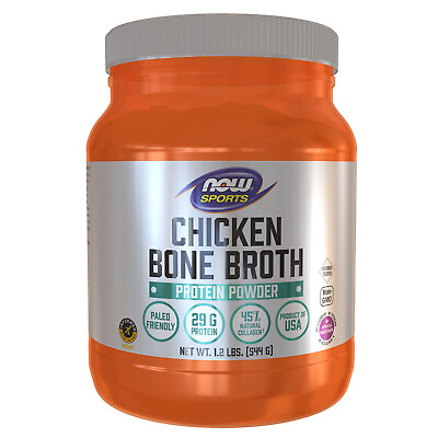 #ad NOW FOODS Bone Broth Chicken Powder 1.2 lbs. $28.59