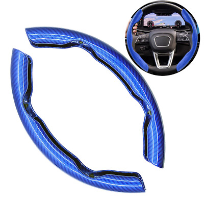 #ad For BMW Carbon Fiber Car Steering Wheel Booster Cover Non Slip Car Accessories $9.95