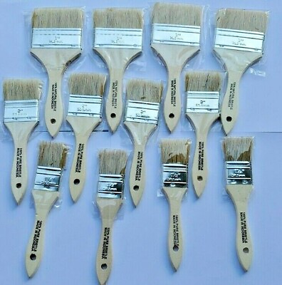 #ad MIx of 12 Chip Brushes Perfect for Adhesives Paint Touchups 1.5quot; 2quot; and 3quot; $13.25