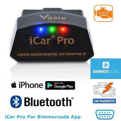 #ad OBDⅡ Scanner Vgate iCar Pro BT4.0 BIMMERCODE Coding iPad IOS Android Code Reader $22.59