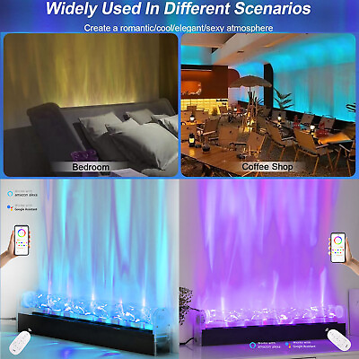 #ad RGBW Ocean Wave Wall Washer Light Background Projector Lamp LED Floor Night Lamp $92.94