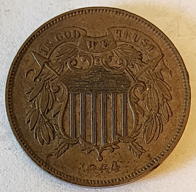 #ad #ad 1864 TWO CENT PIECE $39.95