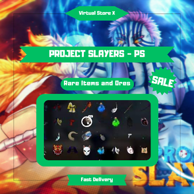 #ad CHEAPEST Roblox Project Slayers PS Rare Items and Sets Fast Delivery GBP 33.25