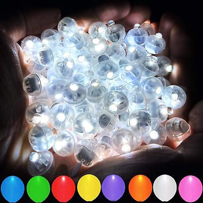 #ad Aogist 100pcs White LED Balloon LightTiny Light Mini Round Led Ball Lamp for... $15.32