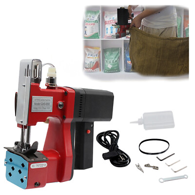 #ad Industrial Portable Bag Sewing Machine Sealing Sack Device 15000RPM 110V $92.15