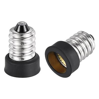 #ad 6pcs Light Socket Adapter E14 to E12 Candelabra Lamp Base Converter Silver Tone $8.95