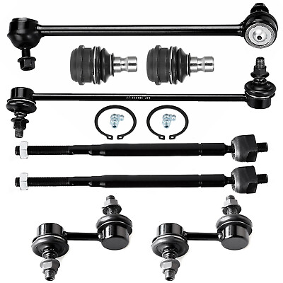 #ad Set Of 8 Fits 2002 2005 Mitsubishi Eclipse Front Rear Tie Rod End Ball Joint Kit $49.22