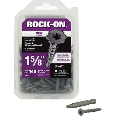 #ad Buildex Rock On #9 x 1 5 8 In. Philips Cement Board Screw 140 Ct. 23311 Pack $211.53