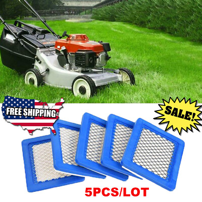 #ad #ad 5Pcs Air Filter Lawn Mower Filters for Briggs amp; Stratton 399959 491588 491588S $7.99