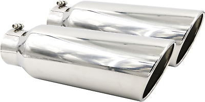 #ad 4quot; Inlet 8quot; Outlet 18quot; Long Stainless Steel Rolled Edge $92.99
