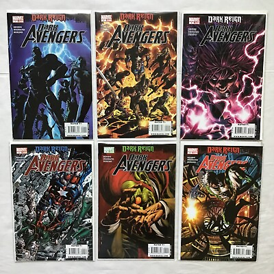 #ad Marvel Comics Dark Reign Dark Avengers Issues #1 6 2009 Lot Of 6 Bendis Deodato $35.99