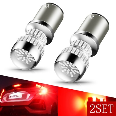 #ad AUXITO Brake Stop Tail light 1157 BAY15D 7528 2057 LED Bulbs ProjectorRed 2SET $30.99