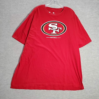 #ad San Francisco 49ers Men T Shirt 2XT Red Fanatics Logo Short Sleeve Tee READ $12.88