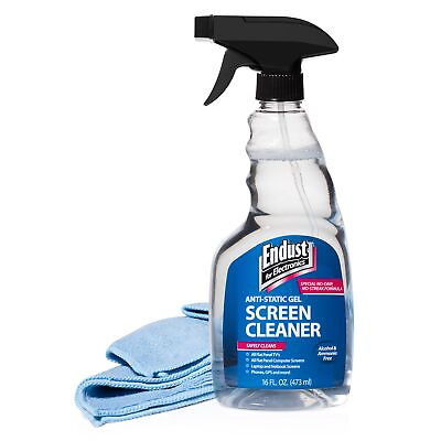 #ad for Electronics Screen Cleaning Gel Spray and Xtra Large Microfiber Towel Va $24.09