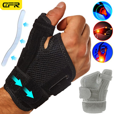 #ad Arthritis Thumb Support Splint Spica Wrist Brace Carpal Tunnel Right Left Hand $13.49