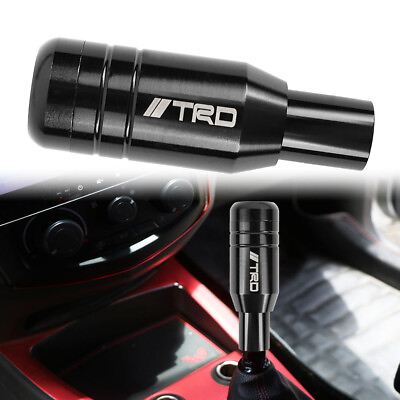 TRD Aluminum Black Universal Automatic Car Gear Shift Knob Lever Shifter $13.00