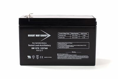 #ad BWG SLA Sealed Lead F1 12V 7AH 12 Volt 7 Amp Hour Alarm Battery $18.99