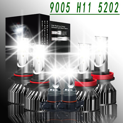 #ad For Jeep Compass 2011 2013 6000K LED Headlight Bulb High Low Beam Kit White $44.99