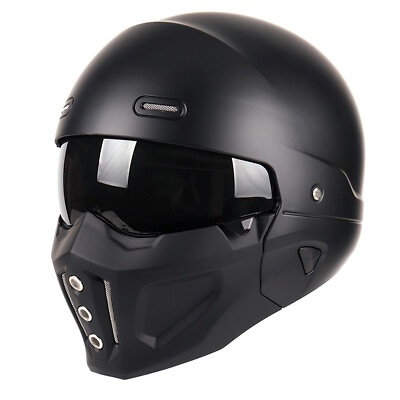 Open Face Full face Helmet Motorcycle Modular for Street Bike Cruiser Scooter $74.80
