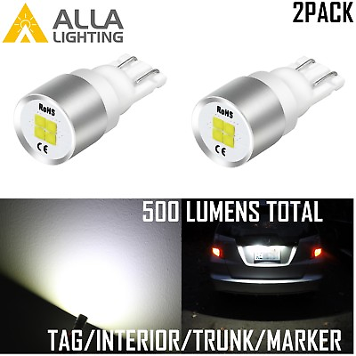 #ad Alla Lighting LED Interior Dome Trunk Side Marker License Plate Light Bulb White $9.98