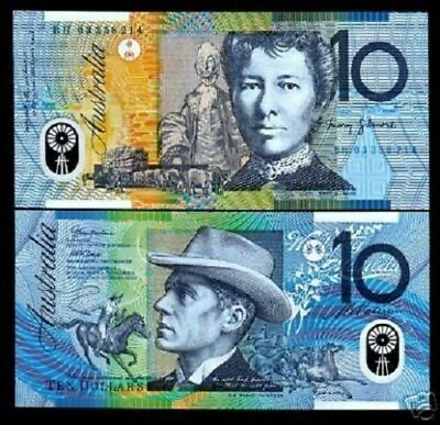 #ad Australia 10 DOLLARS P 58 2003 POLYMER UNC Australian Horse Riding Hunter Money $22.99