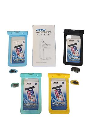 #ad 4 Pack Waterproof Floating Cell Phone Pouch Dry Bag Case Cover For Phone Samsung $8.75