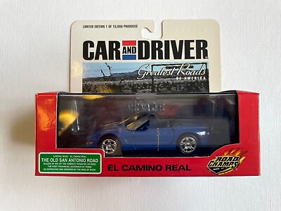 Car and Driver Greatest Roads of America El Camino Real 1998 Corvette Convt $12.95