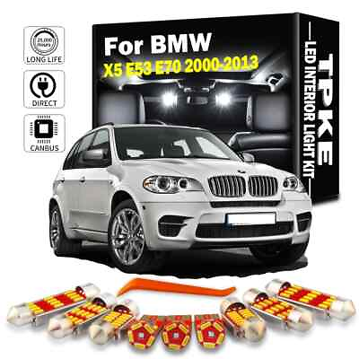 #ad #ad Canbus LED Car Interior Dome Map Trunk Light Kit For BMW X5 E53 E70 2000 2013 $17.92