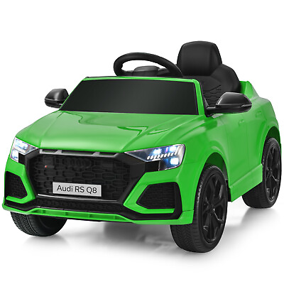 Kids Ride On Car 12V Licensed Audi RS Q8 with Remote Control Lights Music Green $169.98