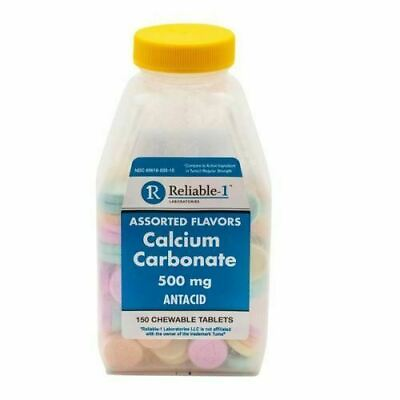 #ad #ad Calcium Carbonate Antacid 500 mg 150 Chewable Tabs By Reliable1 $9.89