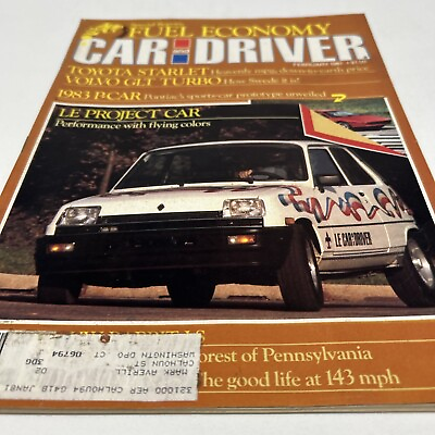Vintage Car and Driver Magazine February 1981 $3.95