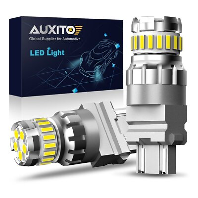 #ad 2X AUXITO 3157 3156 LED Reverse Backup Light Bulbs White Super Bright 2400LM EXF $11.59