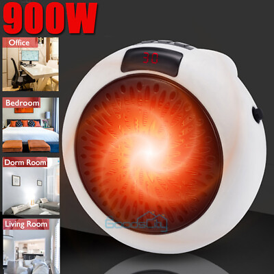 #ad 900W Portable Electric Space Heater Mini Heater Fan Heater Personal Small Heater $16.99