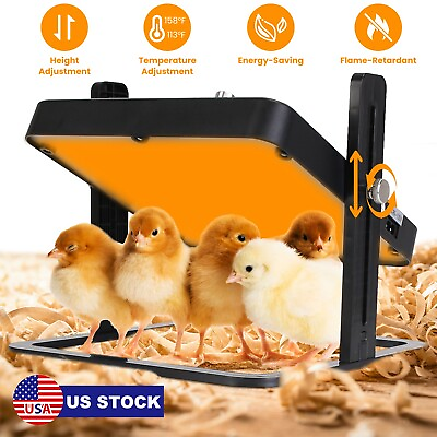 #ad 21W Chick Brooder Heating Plate Chicken Coop Heater for Chicks Or Ducklings Warm $39.75